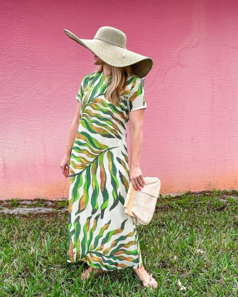 maldive green short sleeve maxi shift dressoliphantthe grove 588078