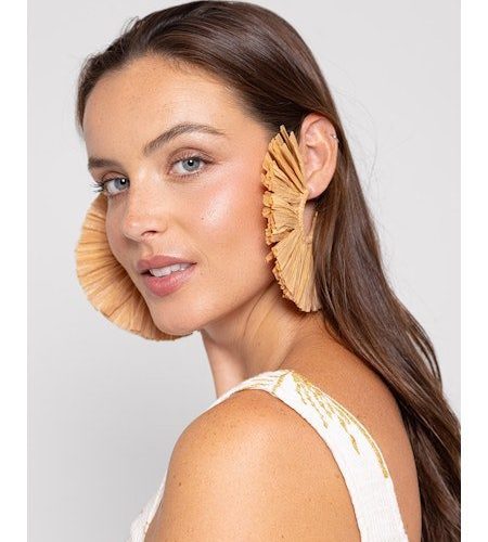 mega raffia hoop earrings naturalsundressthe grove 350537