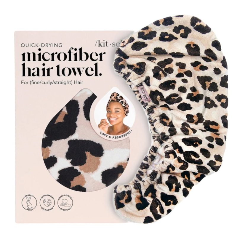 microfiber hair towel in leopardkitschthe grove 143535