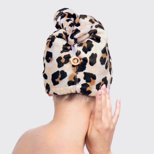 microfiber hair towel in leopardkitschthe grove 386088