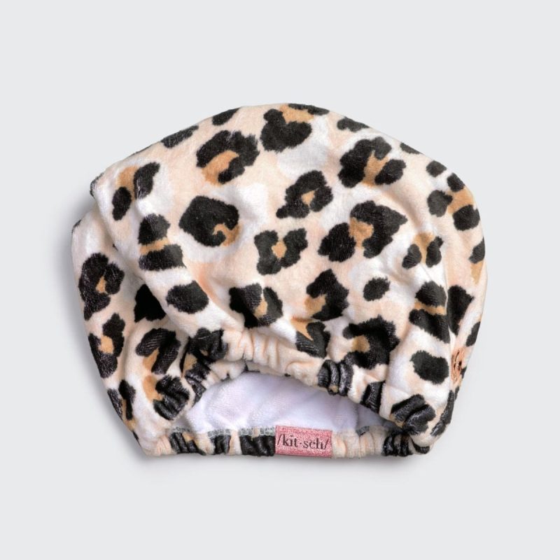 microfiber hair towel in leopardkitschthe grove 844883