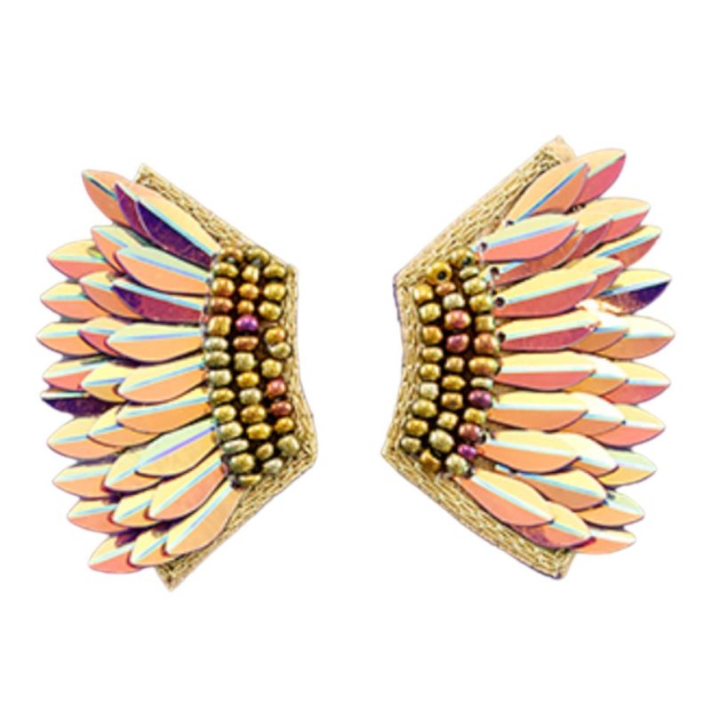 mini wing earrings aluminumtwistthe grove 837199