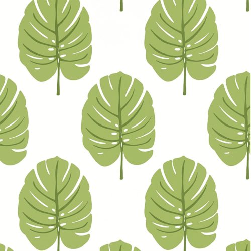 Monstera Wallpaper-Wallpaper-Thibaut-The Grove