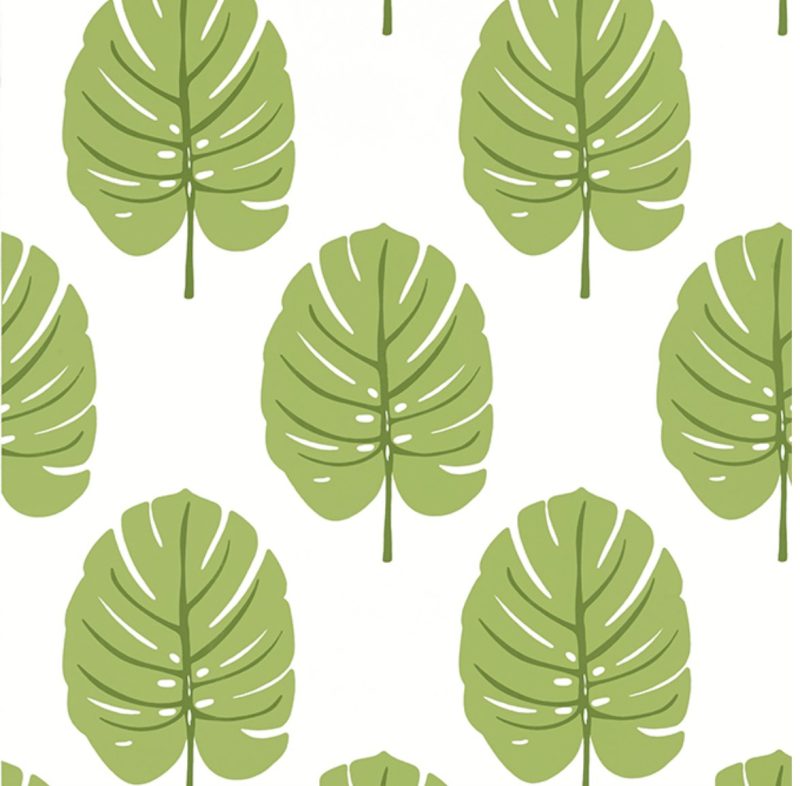 Monstera Wallpaper-Wallpaper-Thibaut-The Grove