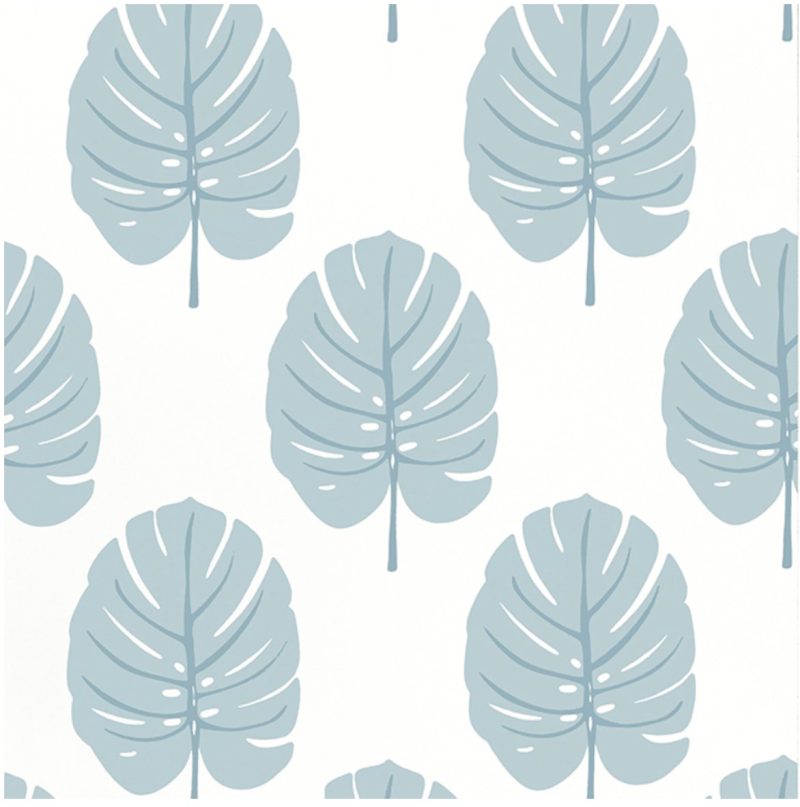 Monstera Wallpaper-Wallpaper-Thibaut-The Grove