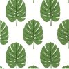 Monstera Wallpaper-Wallpaper-Thibaut-The Grove