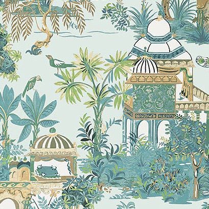 Mystic Garden Wallpaper-Wallpaper-Thibaut-The Grove