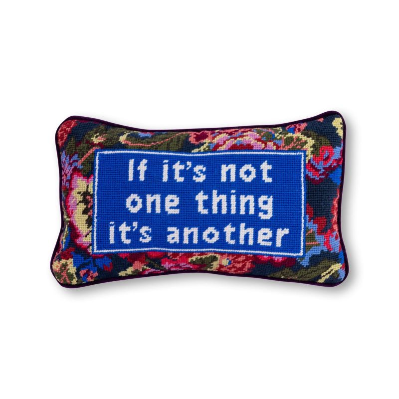 not one thing needlepoint pillowfurbish studiothe grove 104734