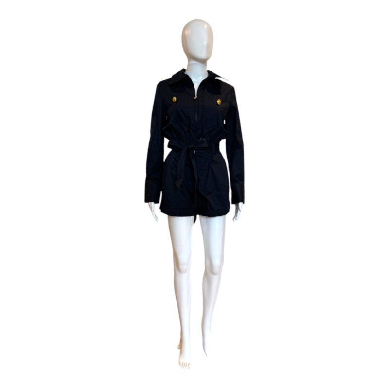 Pam Pocket Playsuit | Navy - Jumpsuits & Rompers - English Factory - The Grove