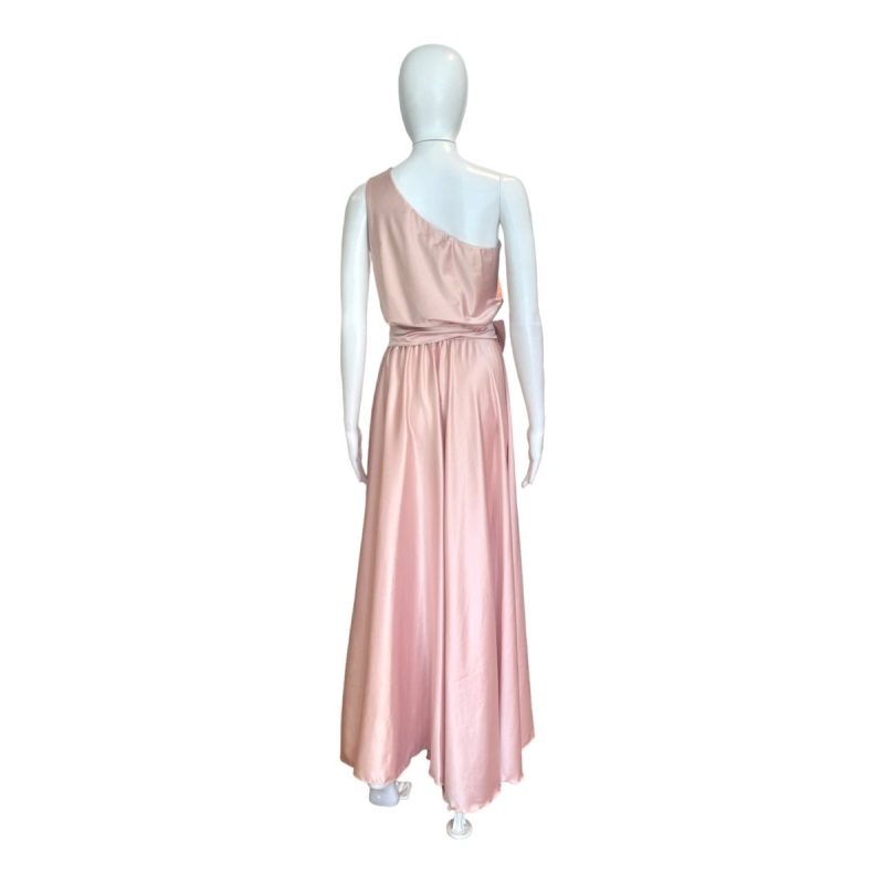 petal pink one shoulder maxi dressmoqettethe grove 948497