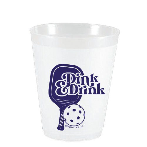 Pickleball Dink and Drink Frost Flex Cups - Party Cups - Sassy Cups LLC - The Grove