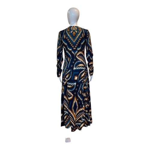 pineapple ikat blue maxi dressfarm riothe grove 943999