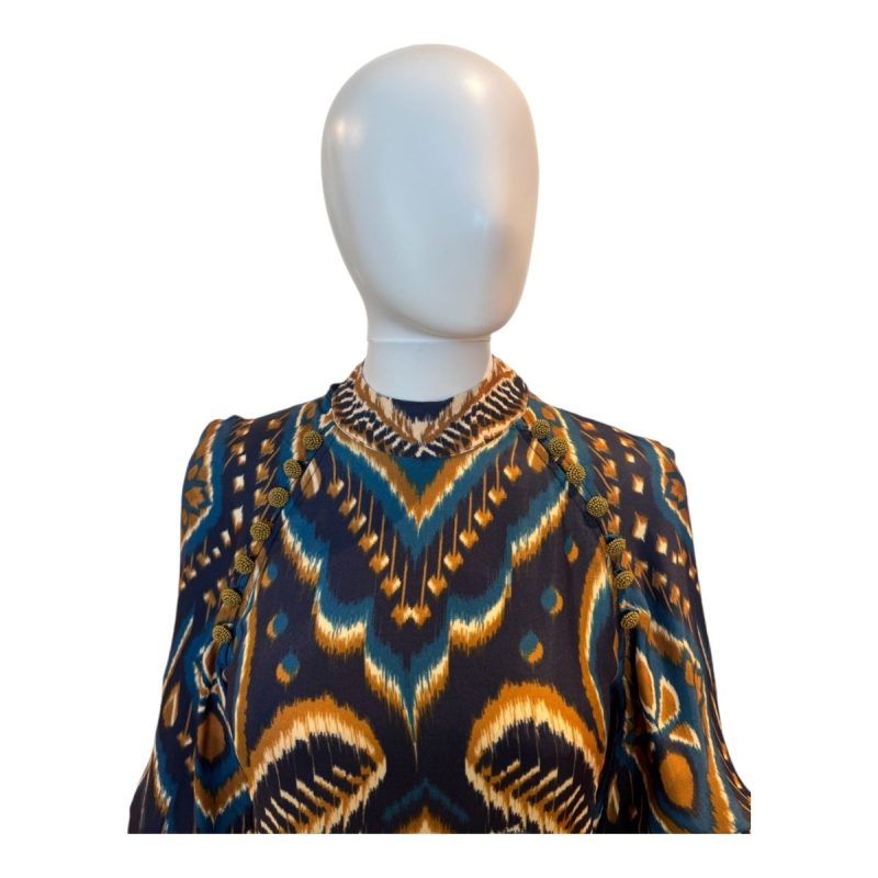 pineapple ikat blue mini dressfarm riothe grove 553801