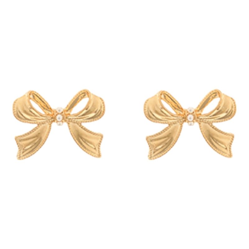 piper pearl accent bow earringstwistthe grove 880298