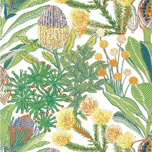 Protea Wallpaper-Wallpaper-Thibaut-The Grove