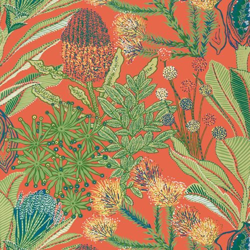 Protea Wallpaper-Wallpaper-Thibaut-The Grove