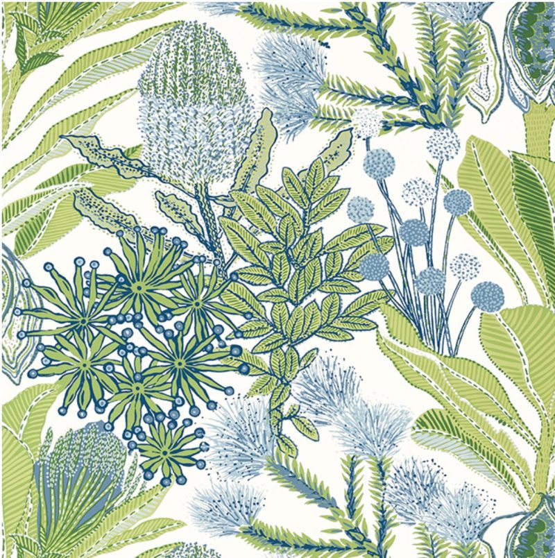 Protea Wallpaper-Wallpaper-Thibaut-The Grove