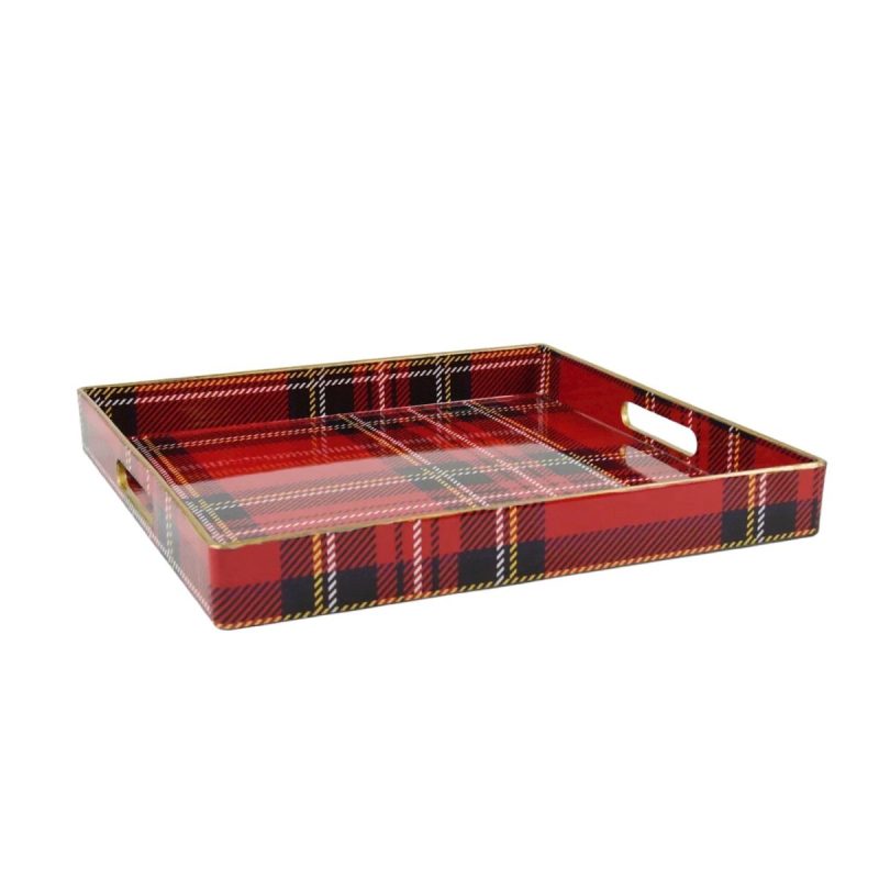 red plaid tray8 oak lanethe grove 146614