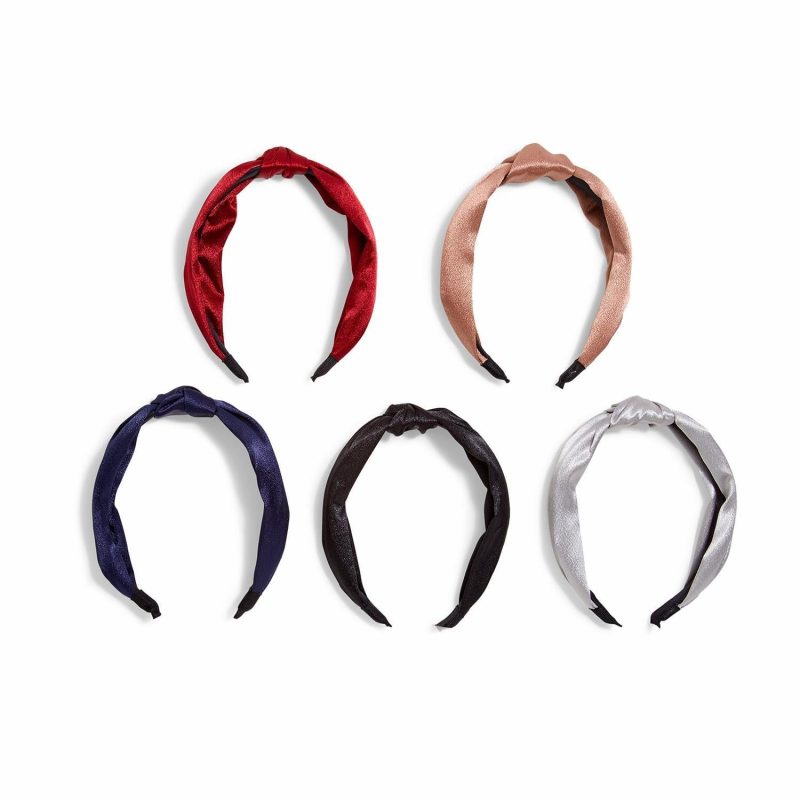 satiny knotted headband 5 colorstwos companythe grove 973749