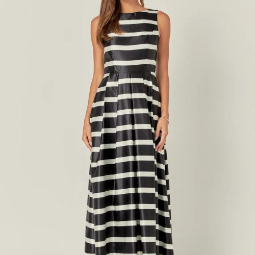 stripe midi dress black whiteenglish factorythe grove 193457