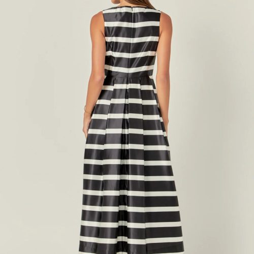 stripe midi dress black whiteenglish factorythe grove 919153