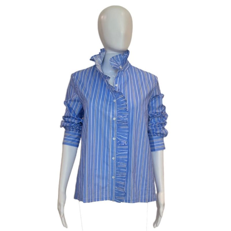 suzette striped ruffle shirtenglish factorythe grove 307490