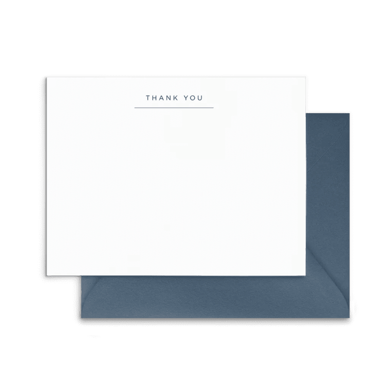 thank you notecards navysmitten on paperthe grove 430580