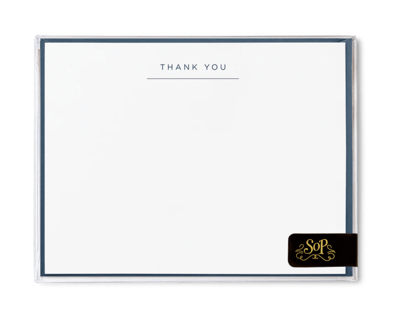 thank you notecards navysmitten on paperthe grove 628082