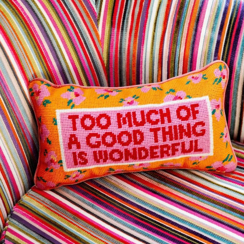 too much needlepoint pillowfurbish studiothe grove 330893