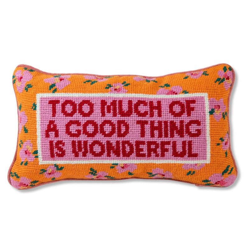 too much needlepoint pillowfurbish studiothe grove 823809