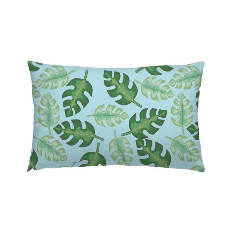 Tropical Indoor/Outdoor Pillow | Lumbar-Throw Pillows-CB Studio-The Grove