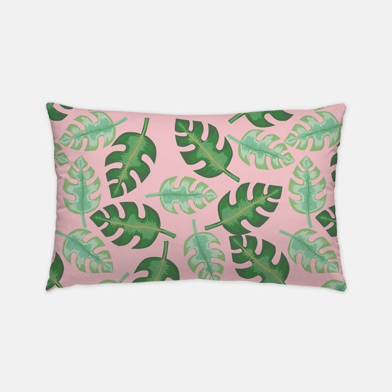 Tropical Indoor/Outdoor Pillow | Lumbar-Throw Pillows-CB Studio-The Grove