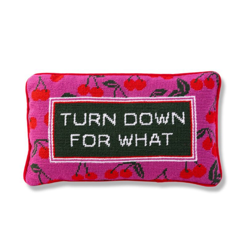 turn down needlepoint pillowfurbish studiothe grove 402691