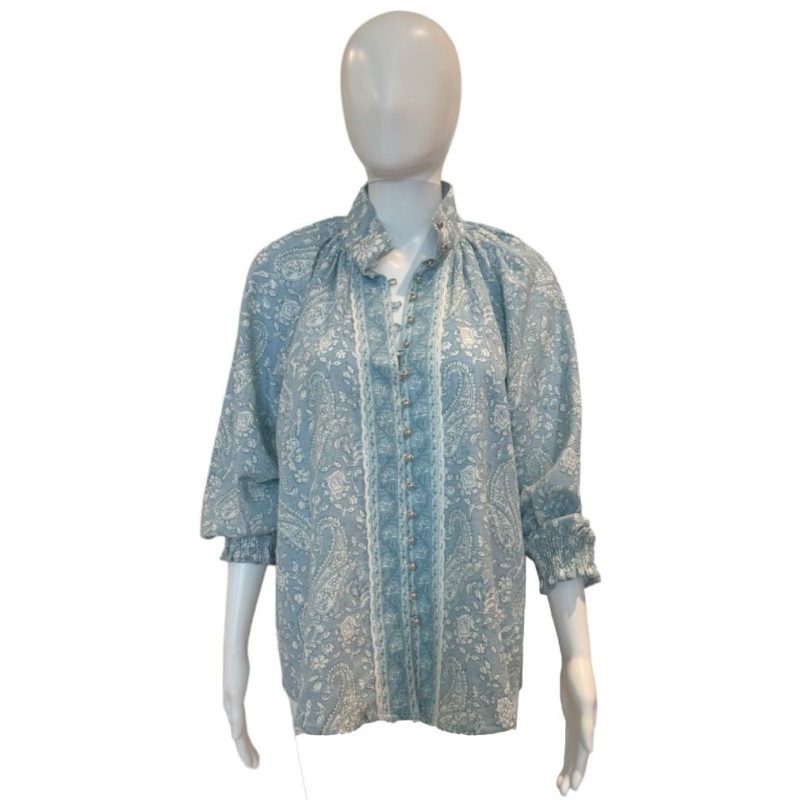 Victoire Shirt | Light Blue - Shirts & Tops - Miss June - The Grove