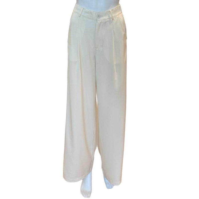 viola satin wide leg pants ivoryamanda mariathe grove 930693