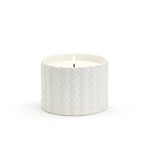 white fig scented basket weave ceramic candletwos companythe grove 685738