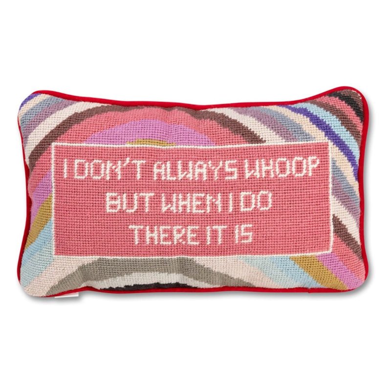 whoop there it is needlepoint pillowfurbish studiothe grove 893132