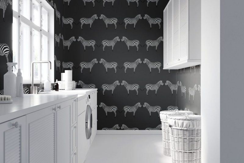 zebras charcoal wallpaperliza pruittthe grove 569303