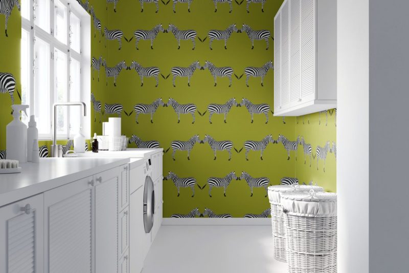 zebras chartreuse wallpaperliza pruittthe grove 154417